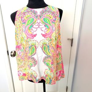 Lilly Pulitzer SS Blouse Sz L